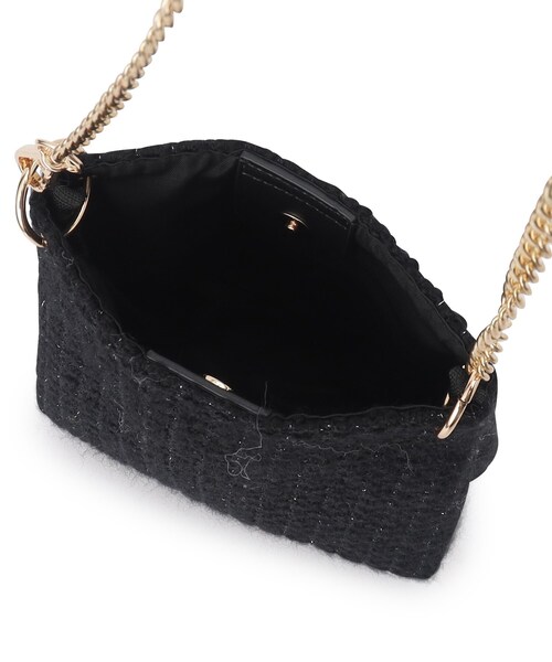 grove（グローブ）の「◆ツイードチェーンミニショルダー（ショルダーバッグ・レディース・ブラック/ブラック系3/アイボリー・00）」の20枚目の写真