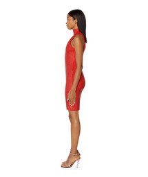 DIESEL ◆ ミニワンピース・ドレス M-ONERVA Woman: Short dress with cut-out and logo plaque