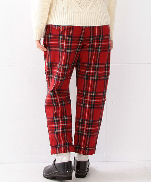 BEAMS BOY（ビームスボーイ）の「BEAMS BOY / タータン ペグトップ パンツ（その他パンツ・レディース・レッド/ネイビー・0/1）」の17枚目の写真