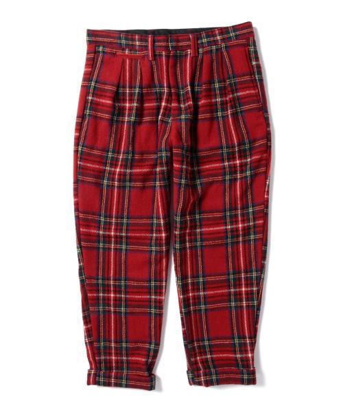 BEAMS BOY（ビームスボーイ）の「BEAMS BOY / タータン ペグトップ パンツ（その他パンツ・レディース・レッド/ネイビー・0/1）」の8枚目の写真