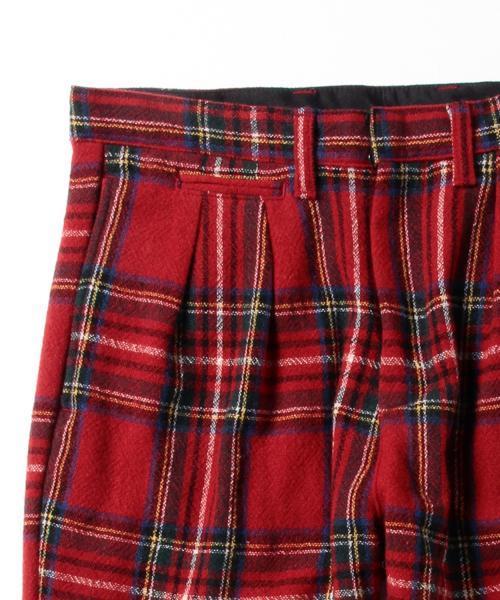 BEAMS BOY（ビームスボーイ）の「BEAMS BOY / タータン ペグトップ パンツ（その他パンツ・レディース・レッド/ネイビー・0/1）」の11枚目の写真