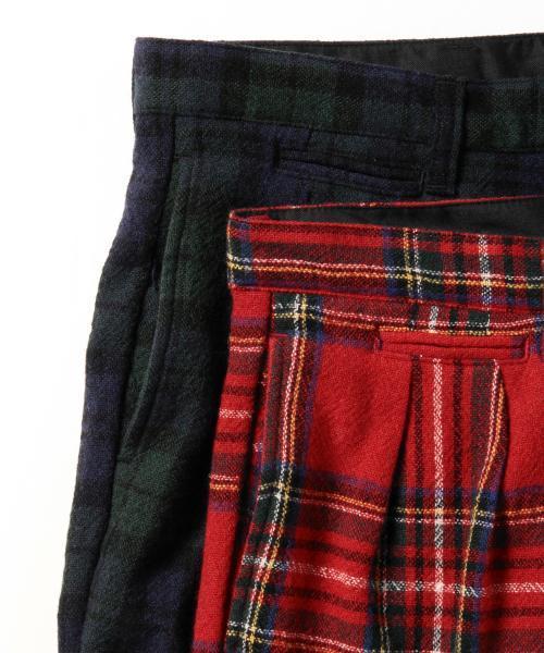 BEAMS BOY（ビームスボーイ）の「BEAMS BOY / タータン ペグトップ パンツ（その他パンツ・レディース・レッド/ネイビー・0/1）」の7枚目の写真