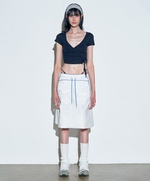 SCULPTOR ローライズミニスカート SCULPTOR（スカルプター）の「HIBISCUS LOW RISE MINI SKIRT