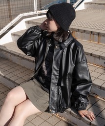 kutir | フェイクレザーブルゾン(ブルゾン)