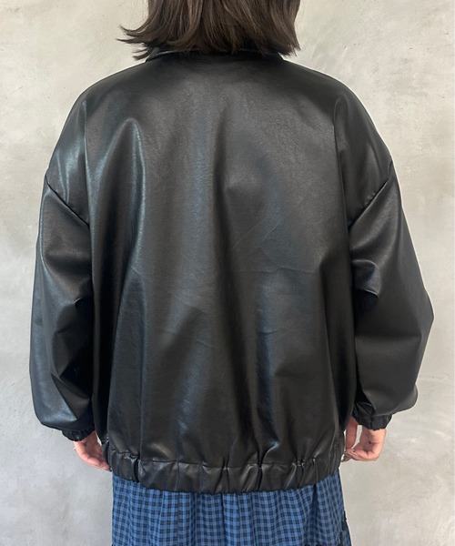 kutir（クティール）の「フェイクレザーブルゾン（ブルゾン・レディース・ブラック/ブラウン・FREE）」の21枚目の写真