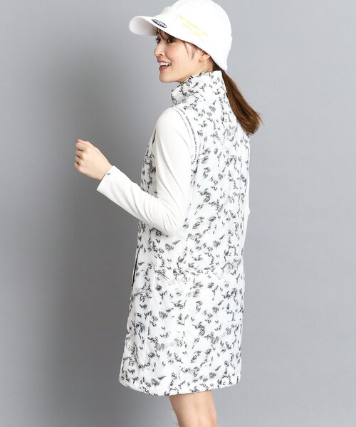 adabat（アダバット）の「◆【撥水／保温性／制電性】フェザープリント 防寒ワンピース（ワンピース・レディース・ブルー系その他2/ホワイト系1・42/40/38/36）」の3枚目の写真