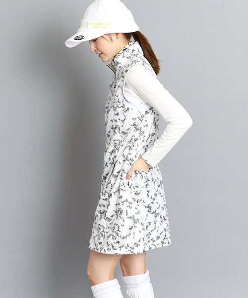 adabat（アダバット）の「◆【撥水／保温性／制電性】フェザープリント 防寒ワンピース（ワンピース・レディース・ブルー系その他2/ホワイト系1・42/40/38/36）」の4枚目の写真