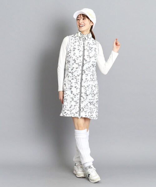 adabat（アダバット）の「◆【撥水／保温性／制電性】フェザープリント 防寒ワンピース（ワンピース・レディース・ブルー系その他2/ホワイト系1・42/40/38/36）」の5枚目の写真