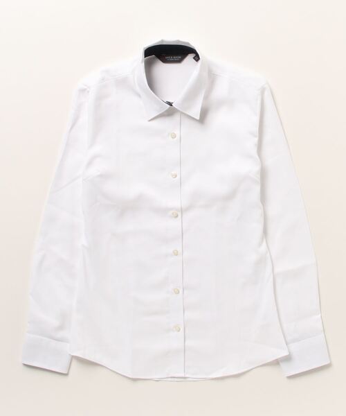 TOKYO SHIRTS（トウキョウシャツ）の「形態安定ノーアイロン レギュラー 長袖ビジネスワイシャツ（ビジネスシャツ・レディース・ホワイト・M/XL/L/LL/XS/S）」の8枚目の写真