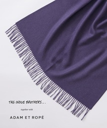 THE INOUE BROTHERS（ザイノウエブラザーズ）の「【THE INOUE BROTHERS...together with ADAM ET ROPE'】大判ストール / UNISEX（マフラー・パープル系）」