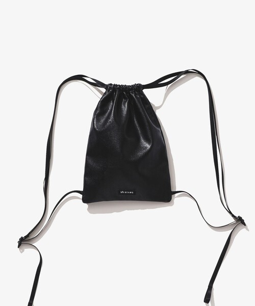 bpr BEAMS（ビーピーアール ビームス ）の「bPr BEAMS / フェイクレザー ナップサック（バックパック/リュック・メンズ・ピンク/ミント/グレー/ベージュ/ブラック/サックスブルー・ONE SIZE）」の8枚目の写真