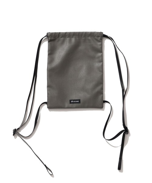 bpr BEAMS（ビーピーアール ビームス ）の「bPr BEAMS / フェイクレザー ナップサック（バックパック/リュック・メンズ・ピンク/ミント/グレー/ベージュ/ブラック/サックスブルー・ONE SIZE）」の10枚目の写真