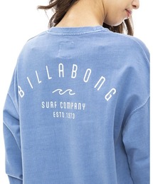BILLABONG レディース ARCH CLEAN LOGO LIGHT SWEAT CREW トレーナー 【2023年秋冬モデル】/ビラボンスウェットトレーナー