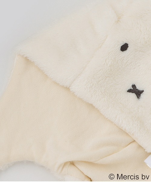 petit main(プティマイン)の「【miffy】耳付きキャップ(ニットキャップ/ビーニー・キッズ・モカ/アイボリー・FREE)」の7枚目の写真