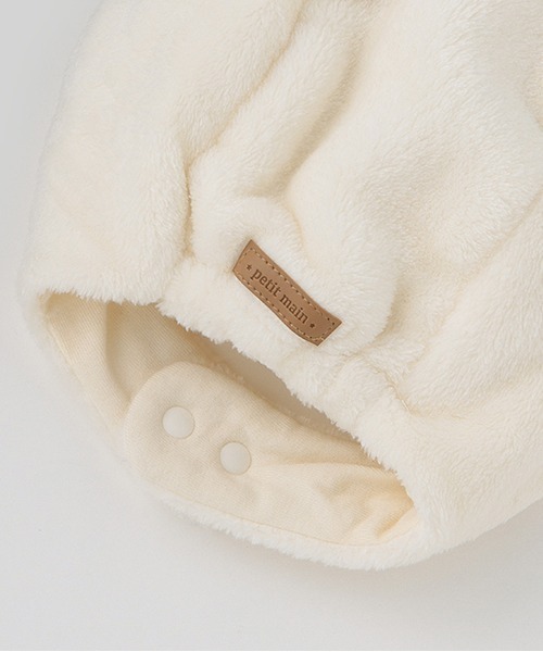 petit main(プティマイン)の「【miffy】耳付きキャップ(ニットキャップ/ビーニー・キッズ・モカ/アイボリー・FREE)」の9枚目の写真