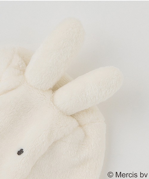 petit main(プティマイン)の「【miffy】耳付きキャップ(ニットキャップ/ビーニー・キッズ・モカ/アイボリー・FREE)」の6枚目の写真