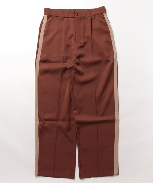 GGD SELECT(ジージーディー セレクト)の「サイドラインセンタープリーツロングパンツ(その他パンツ・メンズ・ブラウン/ブラック/カーキ・L/M)」の9枚目の写真