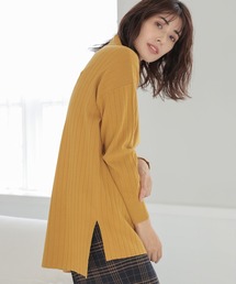 濃密なめらかリブチュニック
