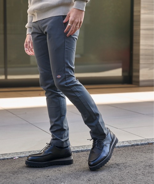 Dickies(ディッキーズ)の「【Dickies/ディッキーズ】スキニーフィットダブルニー ワークパンツ WP811(チノパンツ・メンズ・チャコール/ブラック/ベージュ・30inch/32inch)」の4枚目の写真