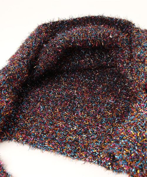 florist（フローリスト）の「ラメシャギーニットトートバッグ / A4収納可（トートバッグ・レディース・ワインレッド/シルバー/カラフル/ゴールド・FREE）」の19枚目の写真