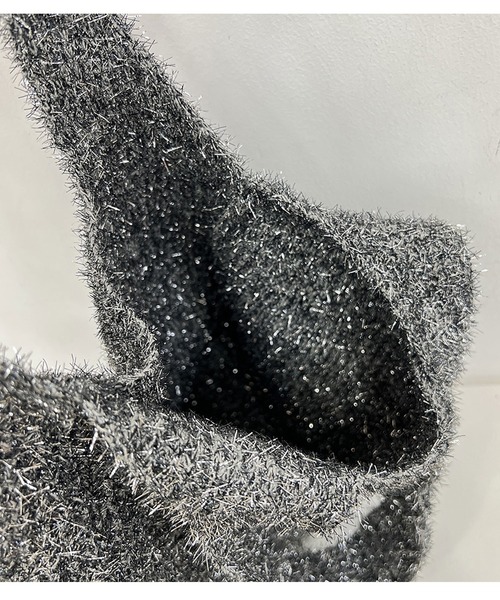 florist（フローリスト）の「ラメシャギーニットトートバッグ / A4収納可（トートバッグ・レディース・ワインレッド/シルバー/カラフル/ゴールド・FREE）」の12枚目の写真