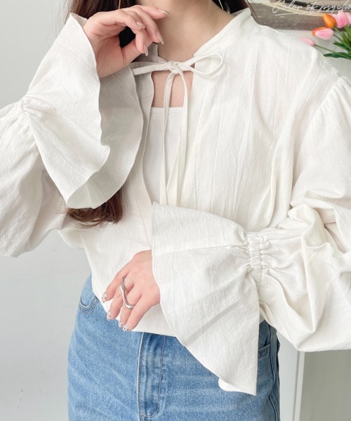 liten キャンディーブラウス　アイボリー liten キャンディーブラウス アイボリー