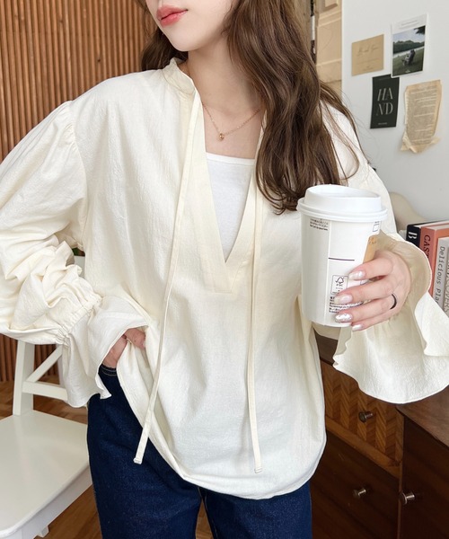 liten キャンディーブラウス　アイボリー liten キャンディーブラウス アイボリー