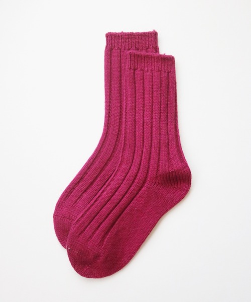 TAWARA（タワラ）の「【1P】メリノウール96% めちゃぬくソックス（ソックス/靴下・レディース・ターコイズブルー/レンガ/イエロー/ピンク/グリーン/アイボリー・S）」の5枚目の写真