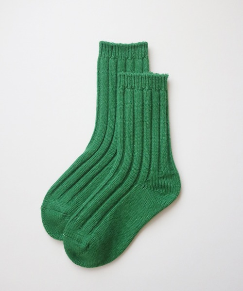 TAWARA（タワラ）の「【1P】メリノウール96% めちゃぬくソックス（ソックス/靴下・レディース・ターコイズブルー/レンガ/イエロー/ピンク/グリーン/アイボリー・S）」の2枚目の写真