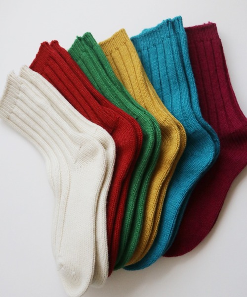 TAWARA（タワラ）の「【1P】メリノウール96% めちゃぬくソックス（ソックス/靴下・レディース・ターコイズブルー/レンガ/イエロー/ピンク/グリーン/アイボリー・S）」の16枚目の写真