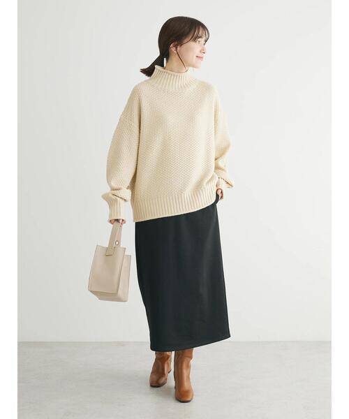 Green　Parks（グリーンパークス）の「あったからくスレスカート（スカート・レディース・アイボリー/ブラック/グレー/パープル・FREE）」の7枚目の写真