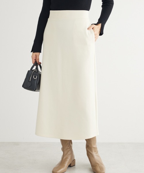 Green　Parks（グリーンパークス）の「あったからくスレスカート（スカート・レディース・アイボリー/ブラック/グレー/パープル・FREE）」の2枚目の写真