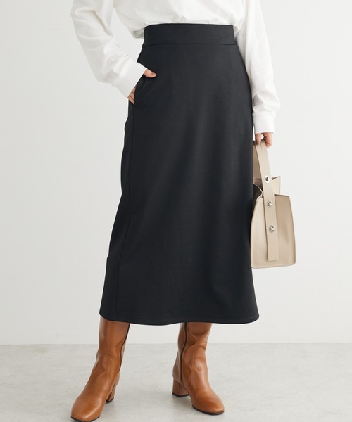 Green　Parks（グリーンパークス）の「あったからくスレスカート（スカート・レディース・アイボリー/ブラック/グレー/パープル・FREE）」の3枚目の写真