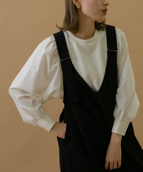 URBAN RESEARCH Sonny Label(アーバンリサーチサニーレーベル)の「裏起毛コンビスウェットプルオーバー(スウェット・レディース・オフホワイト/グレー/ブラック・FREE)」の2枚目の写真