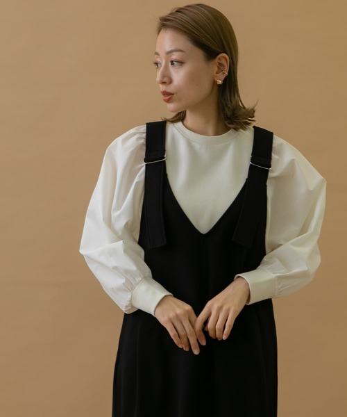 URBAN RESEARCH Sonny Label(アーバンリサーチサニーレーベル)の「裏起毛コンビスウェットプルオーバー(スウェット・レディース・オフホワイト/グレー/ブラック・FREE)」の7枚目の写真