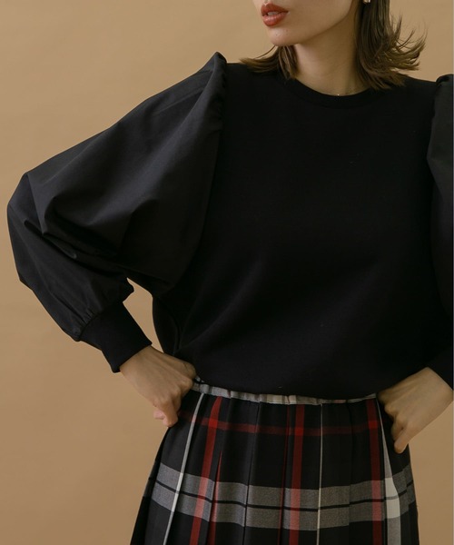 URBAN RESEARCH Sonny Label(アーバンリサーチサニーレーベル)の「裏起毛コンビスウェットプルオーバー(スウェット・レディース・オフホワイト/グレー/ブラック・FREE)」の14枚目の写真