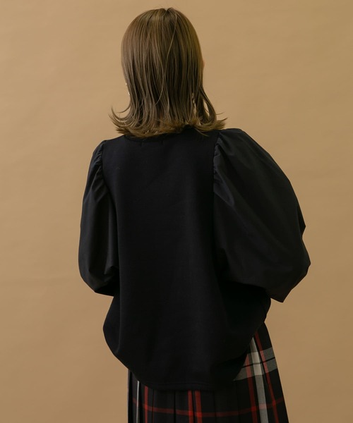 URBAN RESEARCH Sonny Label(アーバンリサーチサニーレーベル)の「裏起毛コンビスウェットプルオーバー(スウェット・レディース・オフホワイト/グレー/ブラック・FREE)」の18枚目の写真