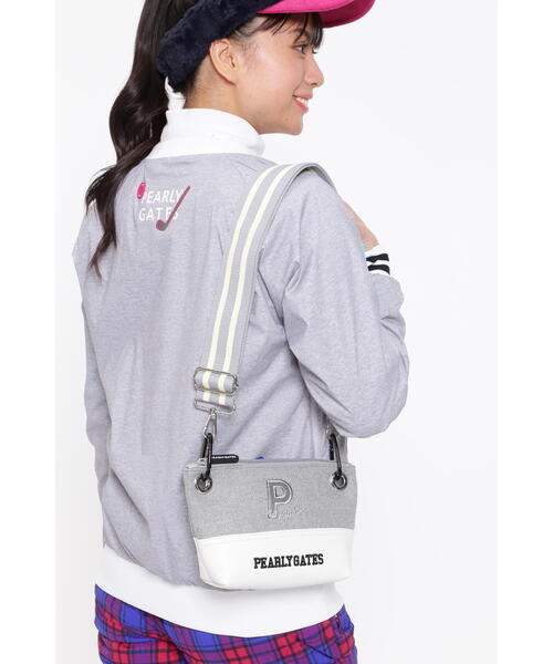★PEARLY GATES／パーリーゲイツ★カレッジワッペンマルチポーチ★ PEARLY GATES（パーリーゲイツ）の「【PEARLY GATES】カレッジ