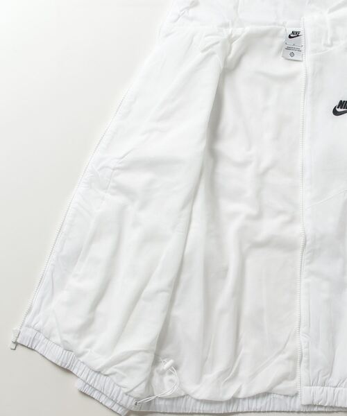 NIKE(ナイキ)の「ナイキ NIKE ナイキ NSW エッセンシャル WR ウーブン ジャケット(ナイロンジャケット・レディース・ホワイト/ブラック・L/M)」の4枚目の写真