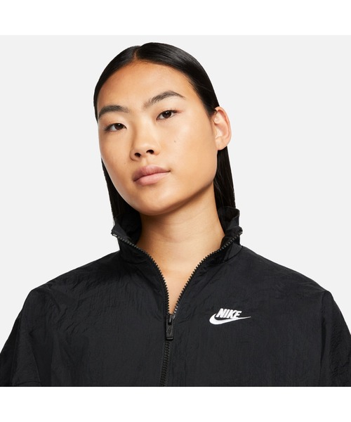 NIKE(ナイキ)の「ナイキ NIKE ナイキ NSW エッセンシャル WR ウーブン ジャケット(ナイロンジャケット・レディース・ホワイト/ブラック・L/M)」の10枚目の写真