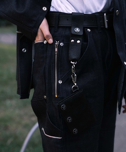 RICHARDSON（リチャードソン）の「【Richardson/リチャードソン】 Leather Keychain レザーキーチェーン（キーホルダー・メンズ・ブラック/ホワイト・FREE）」の3枚目の写真