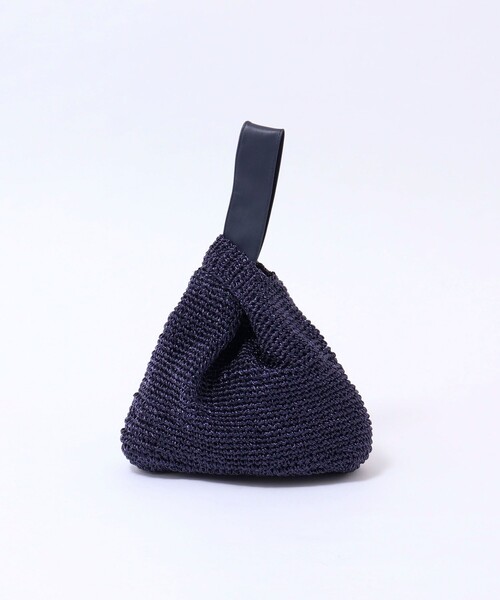NOLLEY’S（ノーリーズ）の「ニットバッグ（ショルダーバッグ・レディース・シルバー/ネイビー・FREE）」の4枚目の写真
