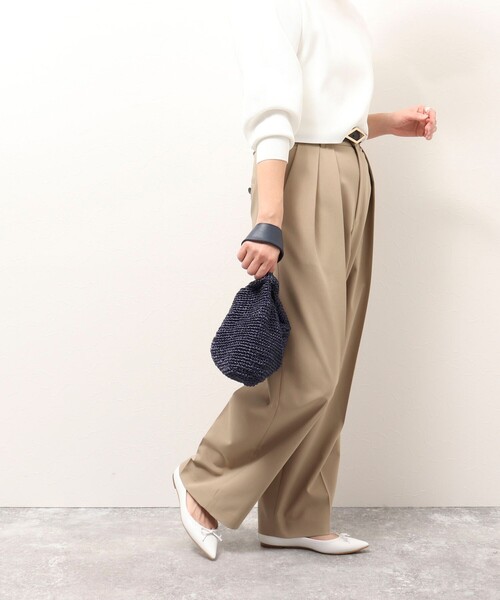 NOLLEY’S（ノーリーズ）の「ニットバッグ（ショルダーバッグ・レディース・シルバー/ネイビー・FREE）」の17枚目の写真