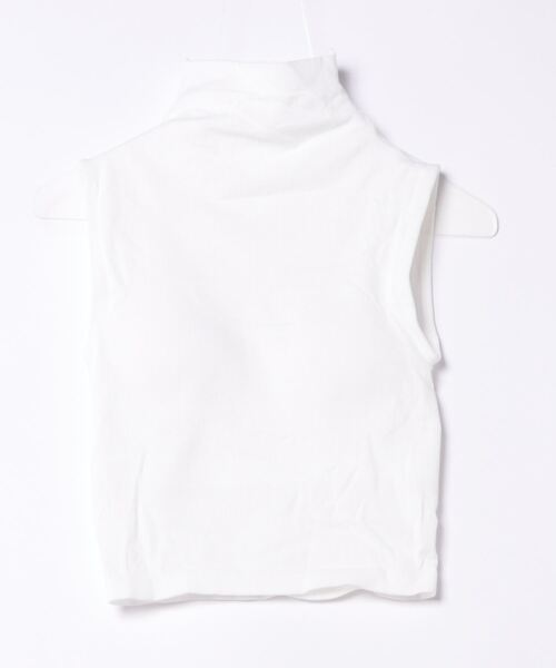 STYLEBLOCK（スタイルブロック）の「パッド付リブノースリーブトップス（Tシャツ/カットソー・レディース・ダークグレー/ホワイト/グリーン/ブラック/カーキ・FREE）」の2枚目の写真