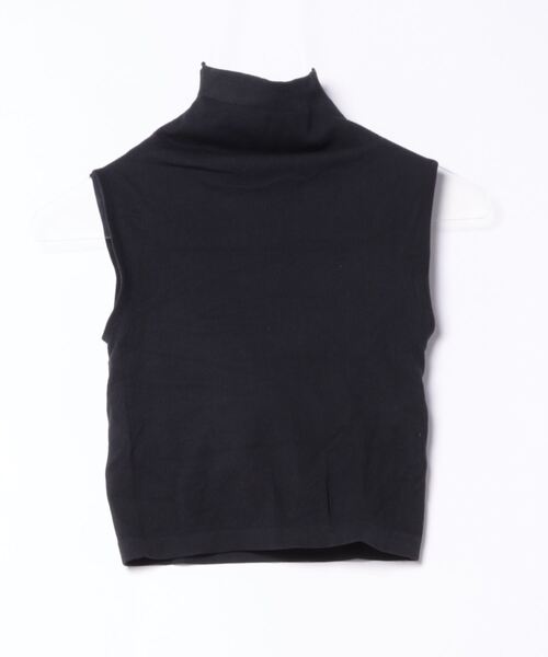 STYLEBLOCK（スタイルブロック）の「パッド付リブノースリーブトップス（Tシャツ/カットソー・レディース・ダークグレー/ホワイト/グリーン/ブラック/カーキ・FREE）」の6枚目の写真