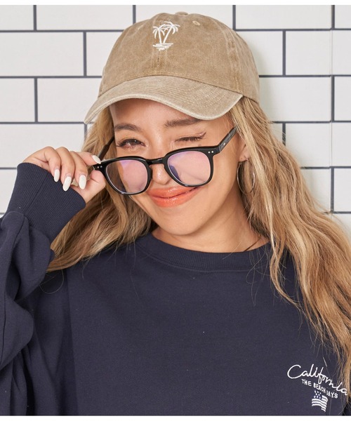 anap mimpi(アナップミンピ)の「フレームダテメガネ(メガネ・レディース・クリア/ブラック・FREE)」の2枚目の写真