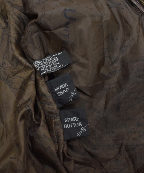 90's Vintage ラムレザー フライトジャケット メンズM ブラウン系 VINTAGE（ヴィンテージ）の「【ヴィンテージ古着】90's
