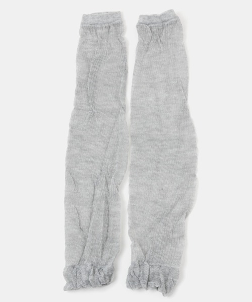 FOREVER 21（フォーエバー トゥエンティーワン）の「シアーリブレッグウォーマー（レッグウォーマー・レディース・ホワイト/ブラック/グレー・FREE）」の3枚目の写真