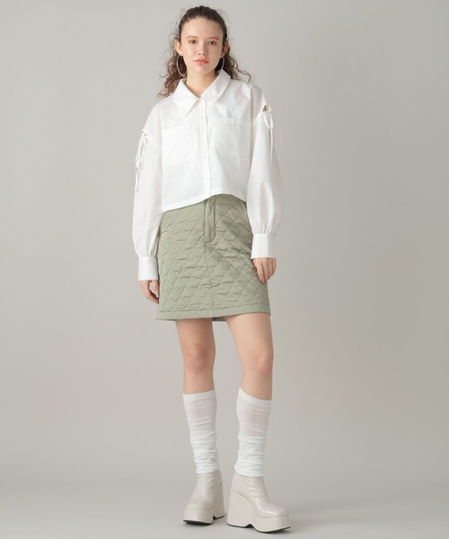 FOREVER 21（フォーエバー トゥエンティーワン）の「シアーリブレッグウォーマー（レッグウォーマー・レディース・ホワイト/ブラック/グレー・FREE）」の6枚目の写真