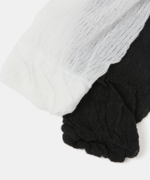 FOREVER 21（フォーエバー トゥエンティーワン）の「シアーリブレッグウォーマー（レッグウォーマー・レディース・ホワイト/ブラック/グレー・FREE）」の12枚目の写真